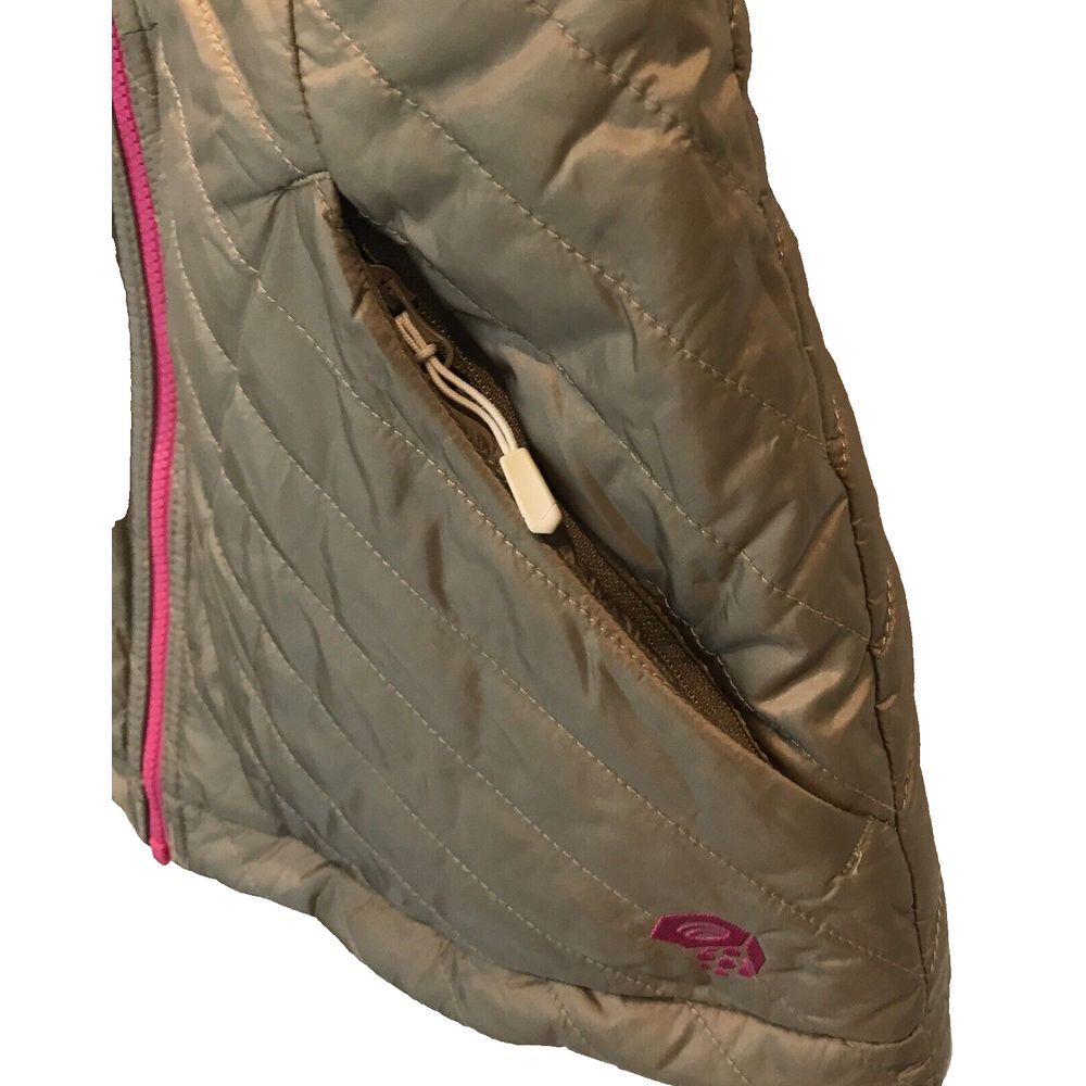 Mountain Hardwear Women's Sz XSmall Vest Reversible Fleece Golden Tan Outdoors - Picture 3 of 9